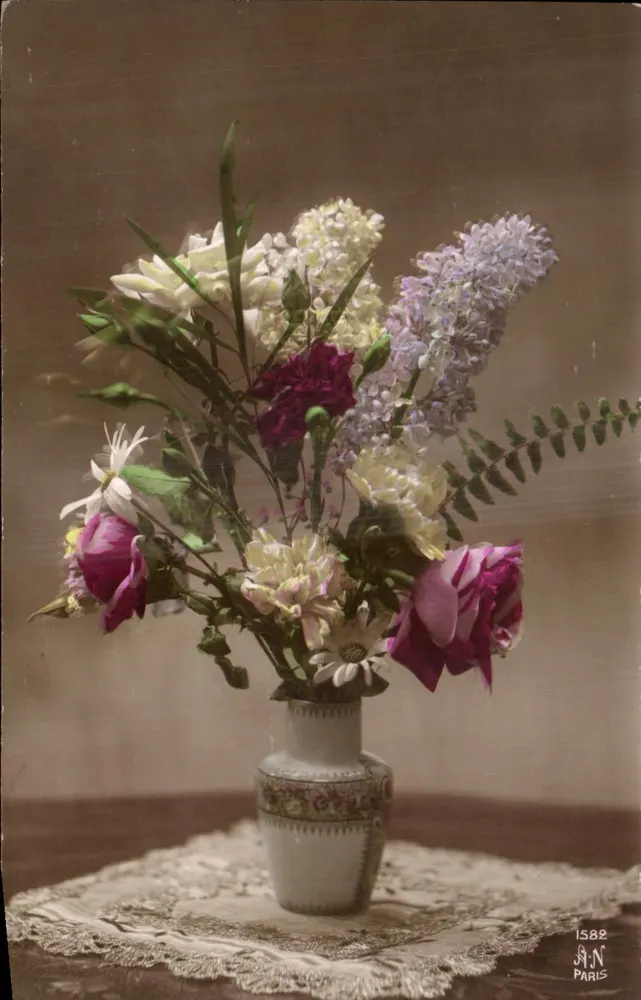 Bouquet kwiatów — A.N. Paryż, nr 1582 - Awers