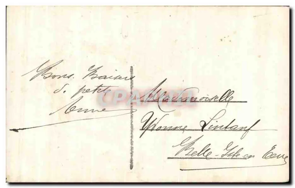 Mädchen mit einem Schild 'Une Pensée' — ASTIO 2294 - Rückseite