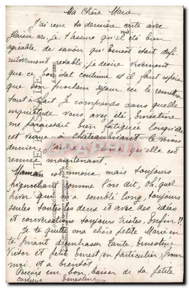 장난감을 파는 아이 — 샤테aubriant — C.L. 번호 2029 - 뒷면