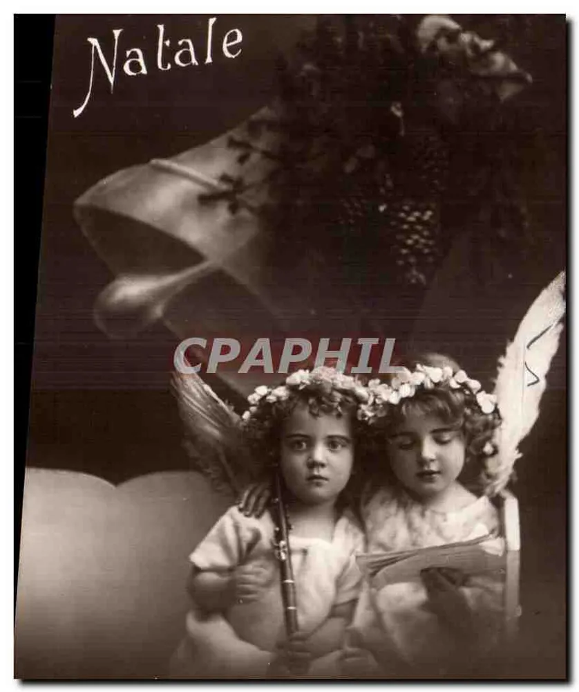 Dos ángeles para Navidad — editor desconocido, serie no identificada - Anverso