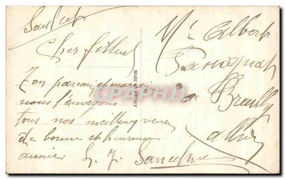 Frau in Pelz mit Rosen — Frohe Neujahr 359 — Herr 359 - Rückseite
