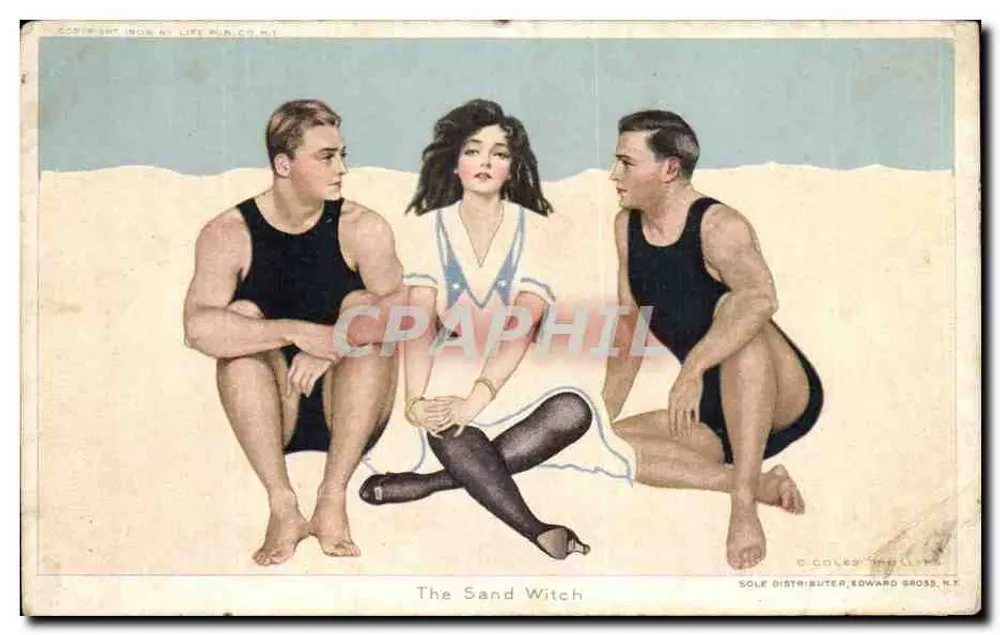 The Sand Witch — C. Coles Phillips — Exklusiver Vertrieb, Edward Gross, N.Y. - Vorderseite