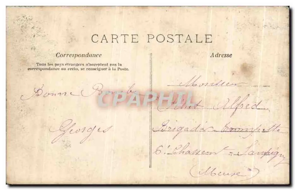 Liebendes Paar — Zärtliches tête-à-tête — Paris, unbekannter Verlag, Nr. 750 - Rückseite