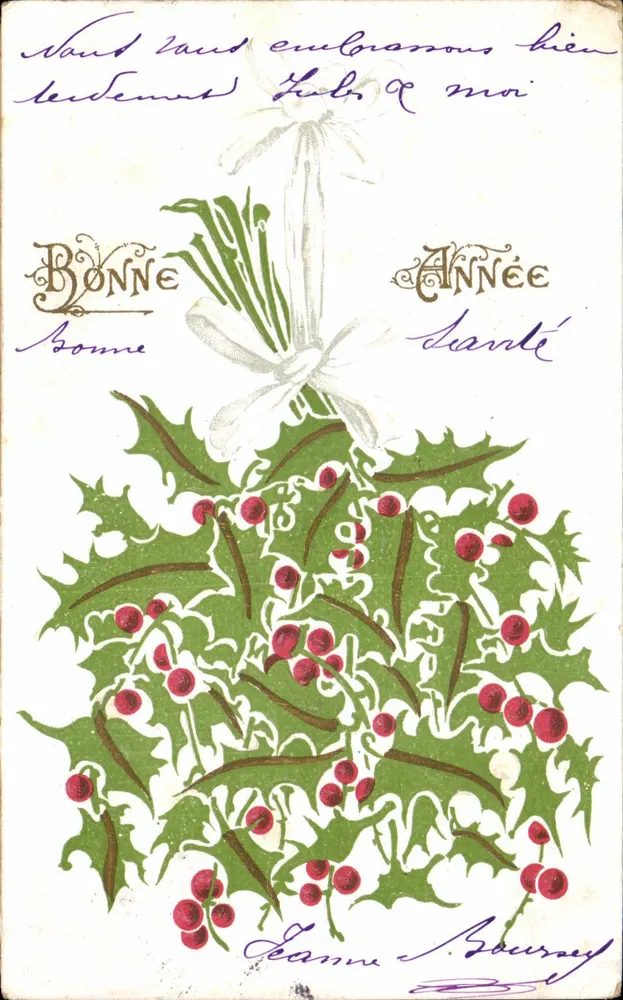 Eibe — Frohe Neujahr, Gute Gesundheit — G.B. (Verlag ?) - Vorderseite