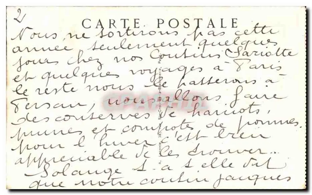 PARIS — Hotel de Ville — editor anônimo, n° 46 - Verso