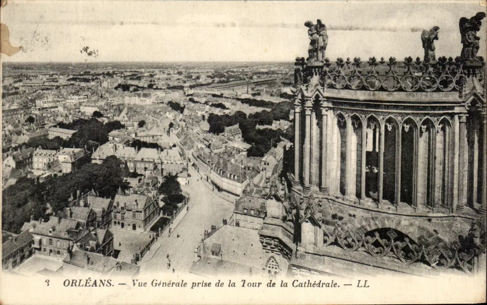 Orléans — Allgemeiner Blick von der Kathedralenturm — LL - Vorderseite