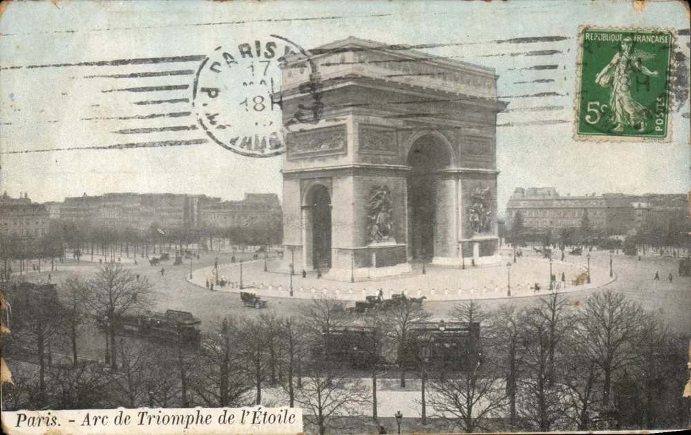Paris - Arc de Triomphe de l'Étoile — éditeur inconnu, n° de série non visible - Frente