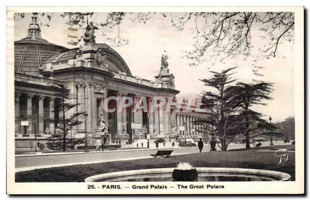 Paris — Grand Palais — O Grande Palácio — 25 - Frente