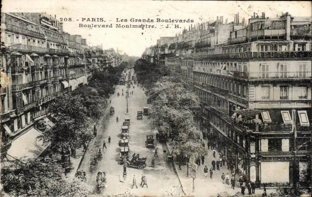 Paris — Les Grands Boulevards, Boulevard Montmartre — J. H. éditeur - Voorkant