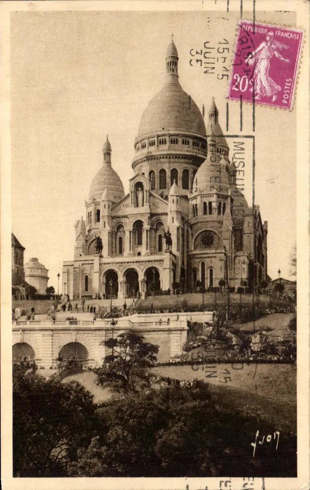 Basilika des Heiligen Herzens von Montmartre — Paris — Art Flanant Editions - Vorderseite
