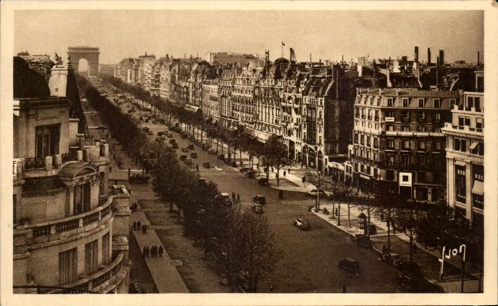 Avenue des Champs-Élysées — Blick zum Arc de Triomphe — Verlag Lorf, Nr. 279 - Vorderseite