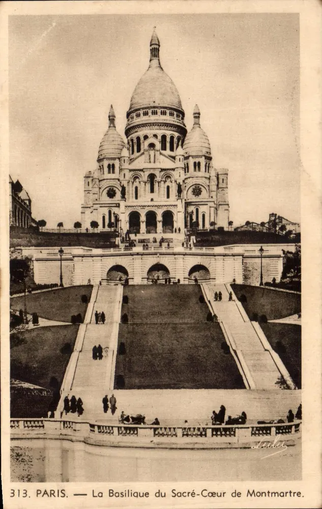 Paris — Die Basilika des Heiligen Herzens von Montmartre — L. Bolsson, 50, Rue du Temple in Paris. - Vorderseite