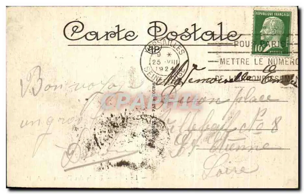 Versalhes (O Castelo) — O Parque — Lago dos Dômes — A.P. n°130 - Verso