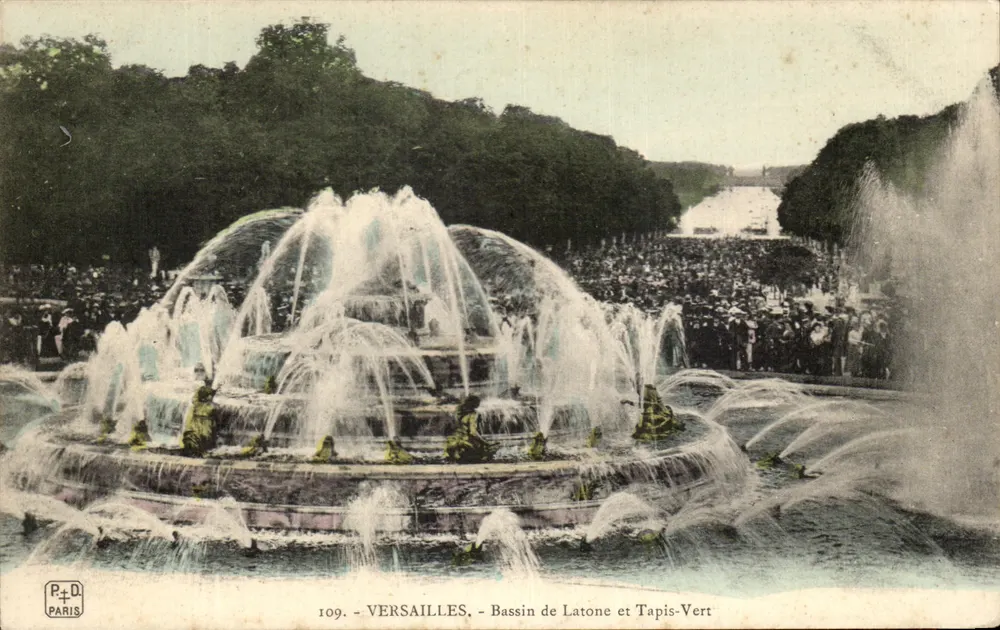 Versailles - Bassin de Latone und Tapis-Vert — P. & D. Paris, n° 109 - Vorderseite