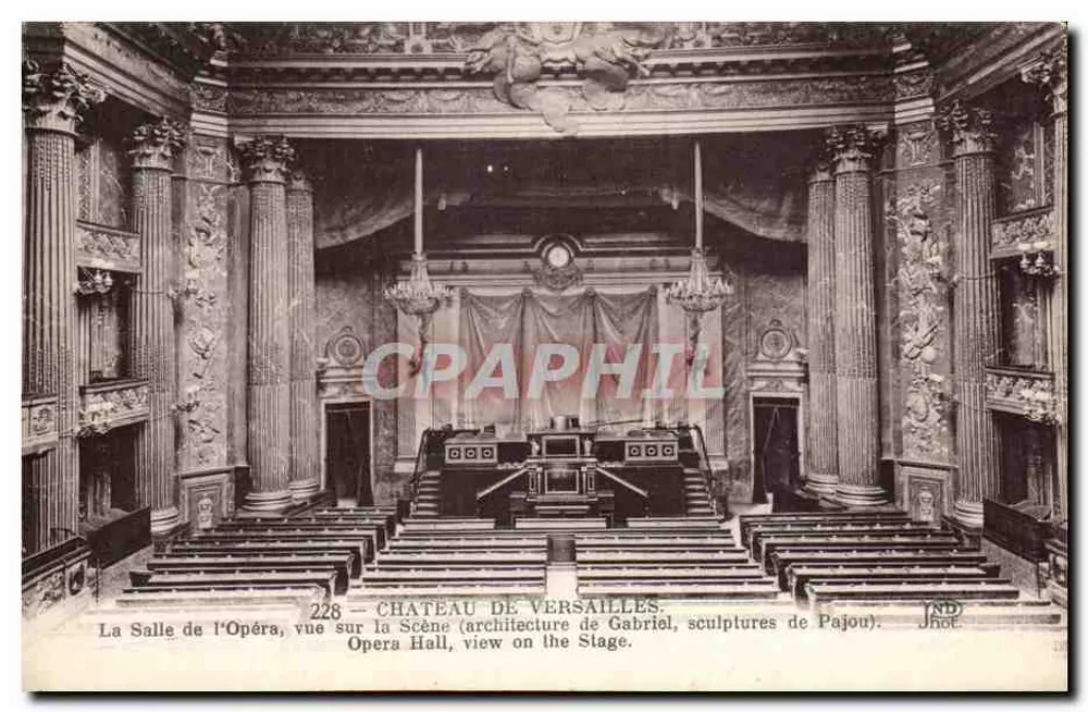 Opernsaal — Blick auf die Bühne — Château de Versailles — Jhot. - Vorderseite