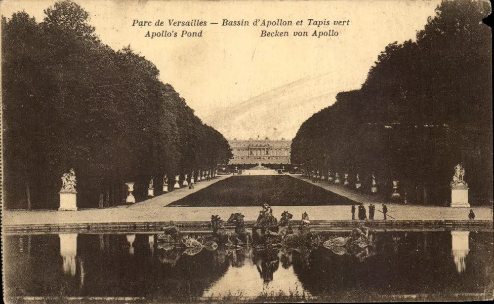 Parc de Versailles — Bassin d'Apollon et Tapis vert — Moreau, édit. Versailles - Vorderseite