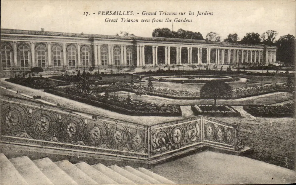 Versailles - Grand Trianon in den Gärten — M. Moreau Édit. Versailles, Nr. 17 - Vorderseite
