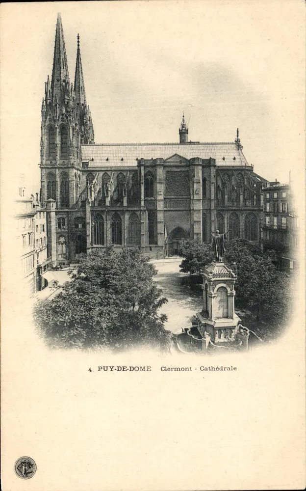 Puy-de-Dôme — Clermont - Catedral — Coleção do Club de Turismo da França - Frente