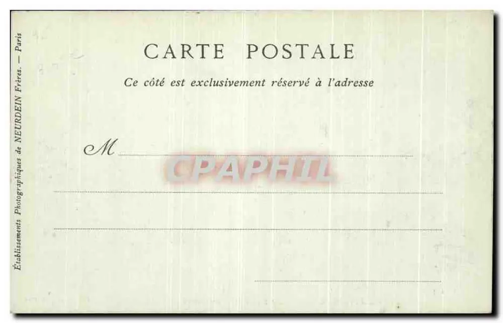 Clermont-Ferrand — A Estátua de Blaise Pascal — Collections ND Phot - Verso