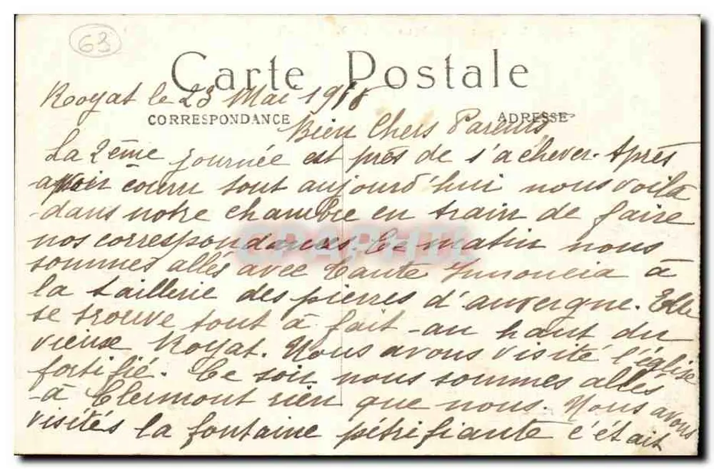 Clermont-Ferrand (P.-de-D.) — Vista panorâmica — Hironnelle, Paris - Verso