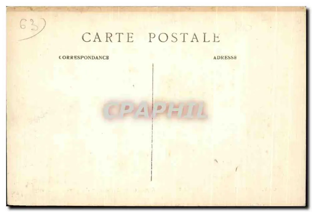 Clermont-Ferrand (P.-de-D.) — Großer See im Lecoq-Garten — L'Hirondelle, Paris - Rückseite