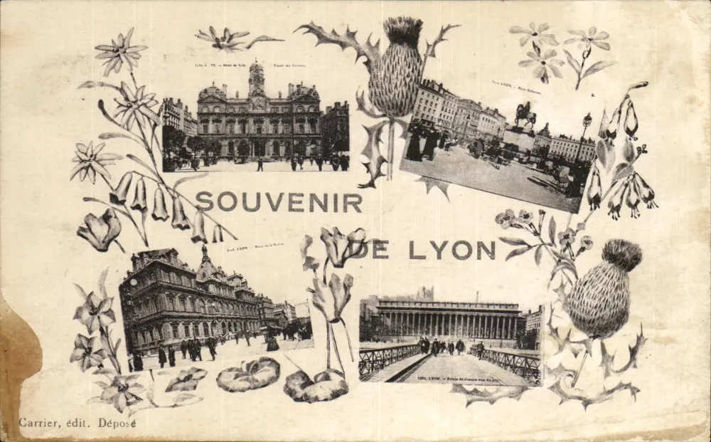 Lyon — Souvenir de Lyon — éditeur Carrier, edit. Déposé - Frente