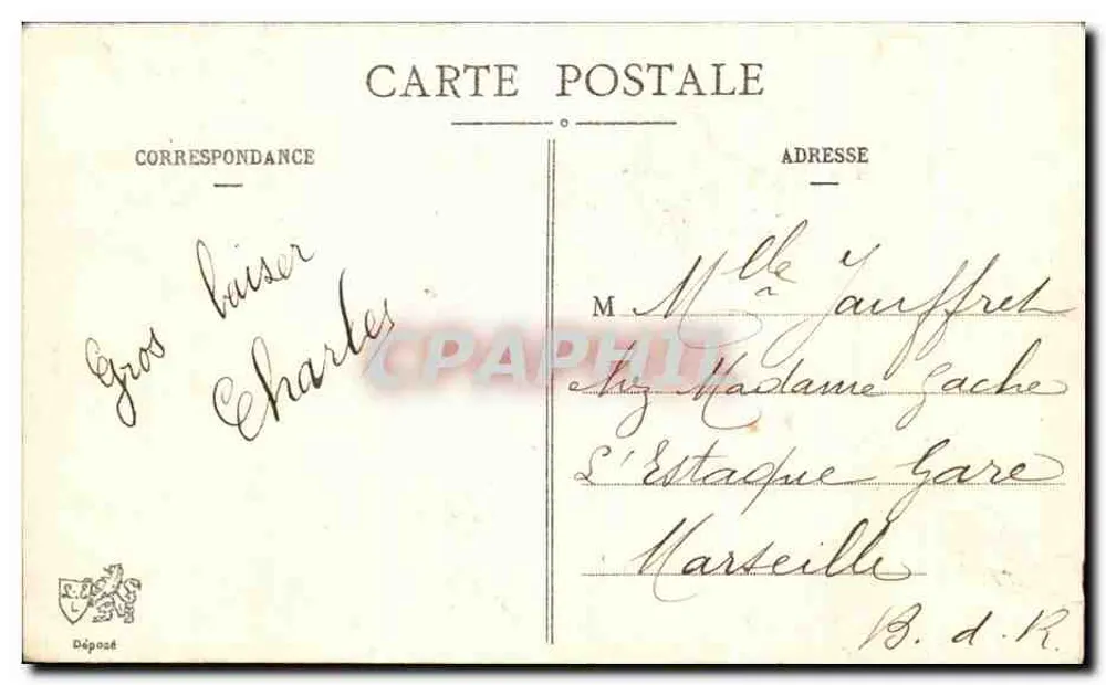 Lyon - Pont Morand - Quai Saint-Clair und Côteau de la Croix-Rousse - L. Éditeur - Rückseite