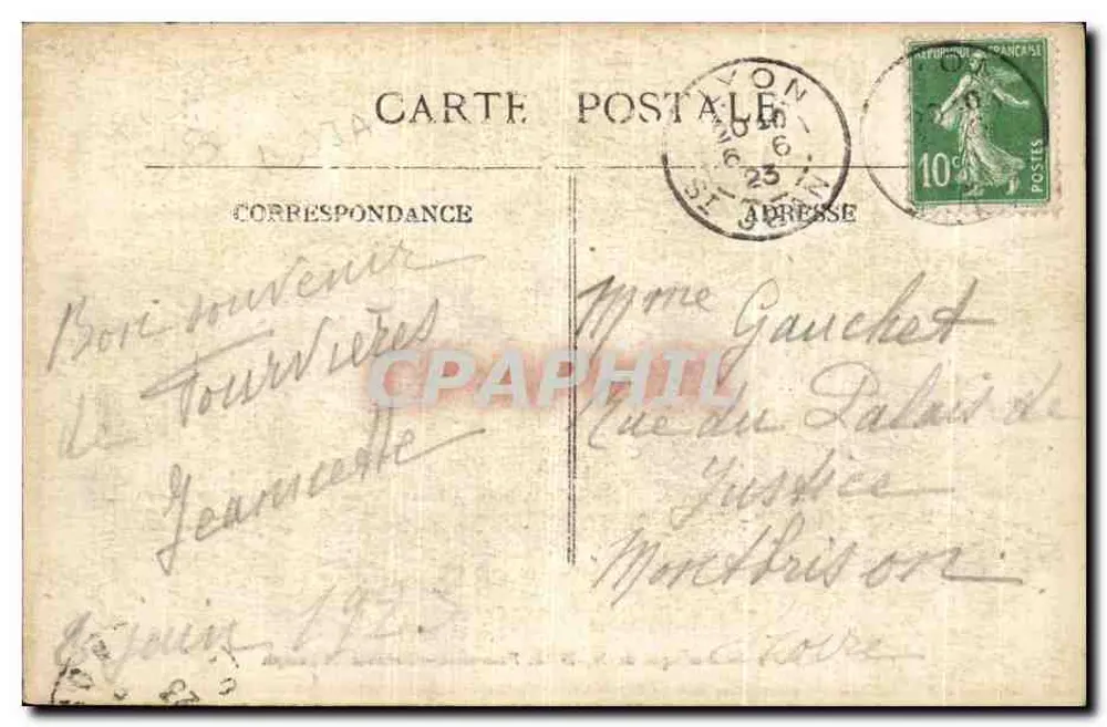 LYON — Basílica de N.-D. de Fourvière — Escadaria de São José - Verso