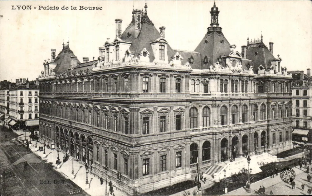 LYON - Palácio da Bolsa — Editor D. T. Menier - Frente