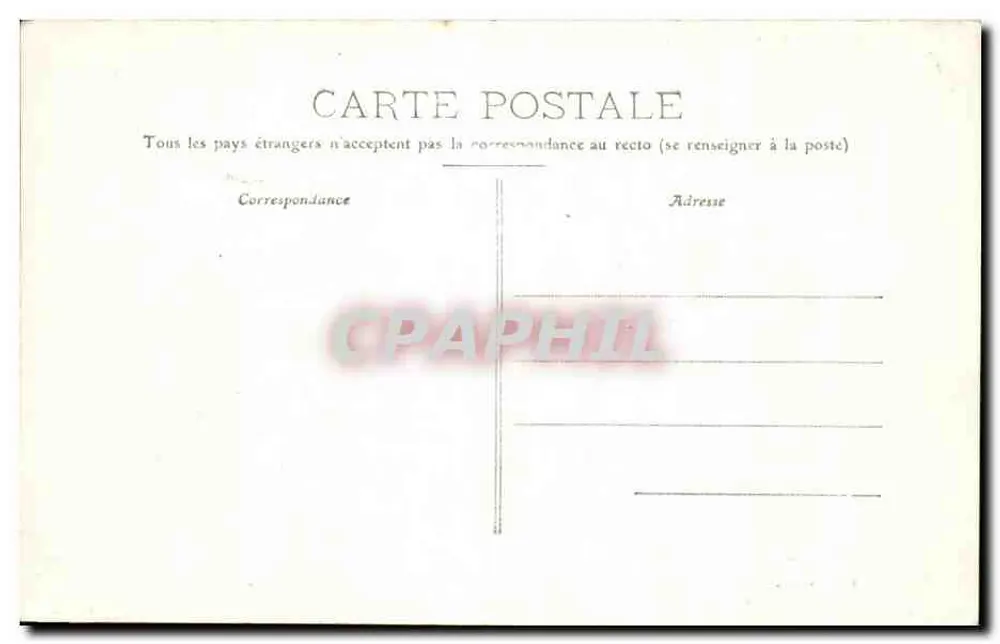 LYON - Palácio da Bolsa — Editor D. T. Menier - Verso