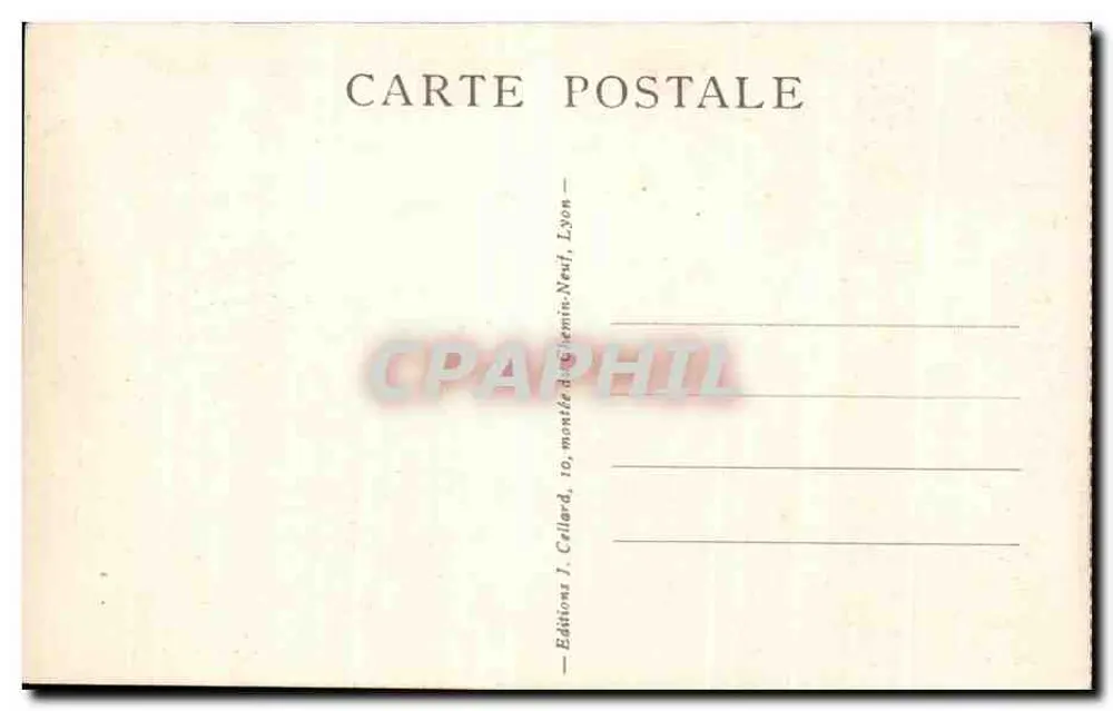 Um canto do parque — Lyon — Edições J. Cellard, Lyon - Verso