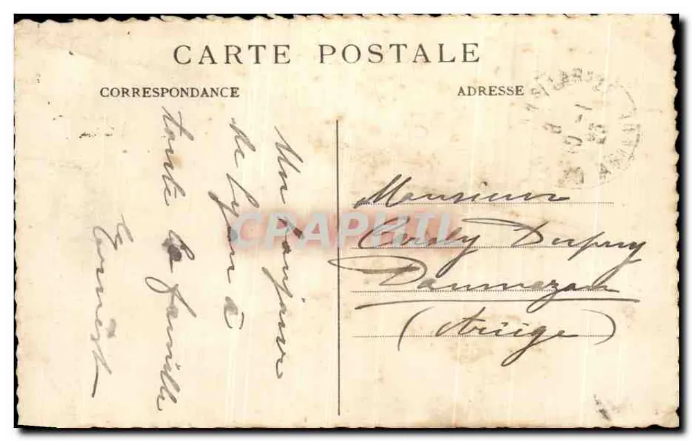 LYON — Place Carnot, Gare de Perrache und Hôtel Terminus — E.R. — Verlag E.R. - Rückseite