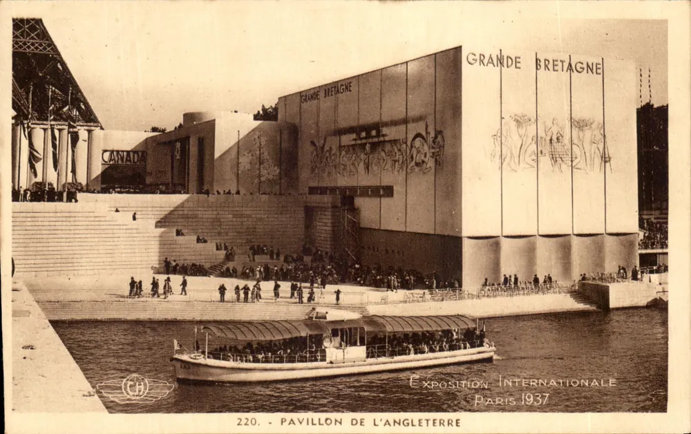 Pavilhão da Inglaterra — Exposição Internacional Paris 1937 — H. CHIPAULT, Boulogne-sur-Mer - Frente