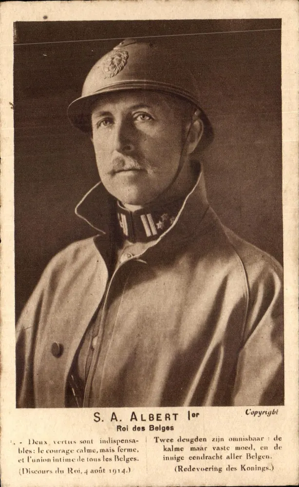 S.A. अल्बर्ट प्रथम - राजा के भाषण, 4 अगस्त 1914 - Héloïse-SADAC, पेरिस - आगे