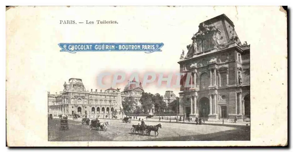 Paris — Les Tuileries — Chocolat Guérin-Boutron, Paris - Vorderseite