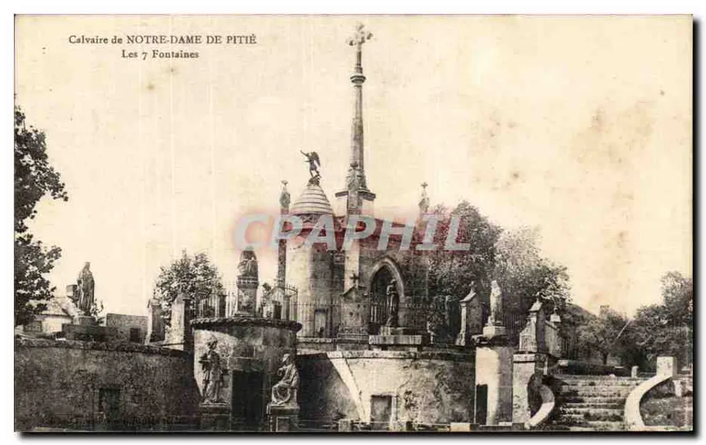Calvaire der Notre-Dame de Pitié — Les 7 Fontaines — Verlag nicht sichtbar - Vorderseite