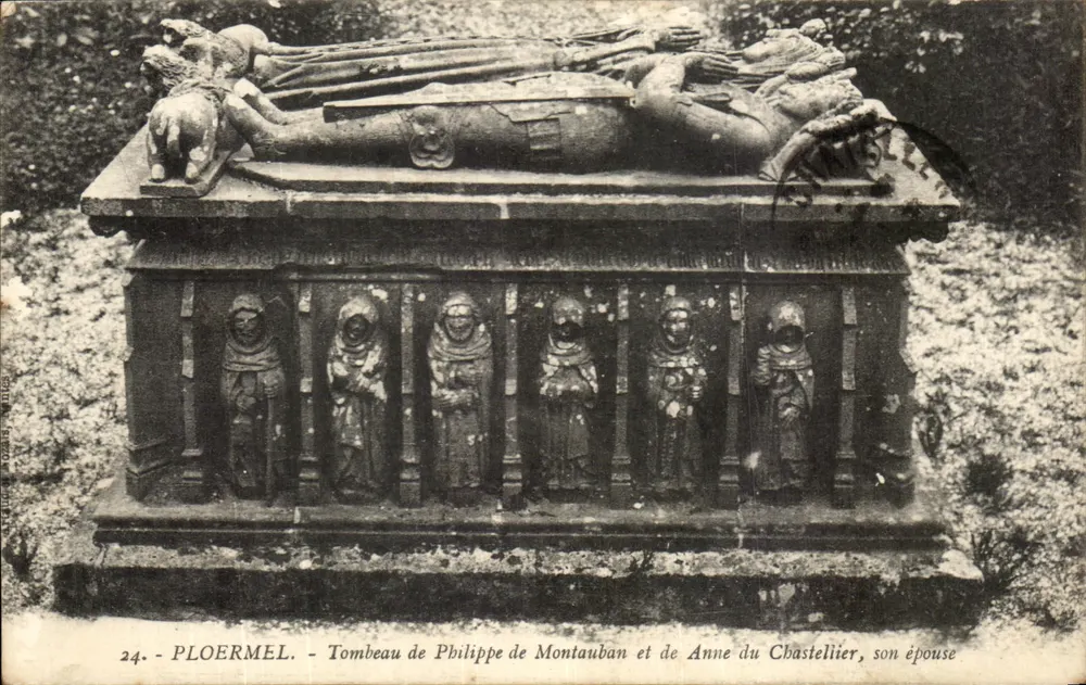 Grab von Philippe de Montauban und Anne du Chastellier — Ploermel — Verlag: H. Léonard, n°24 - Vorderseite