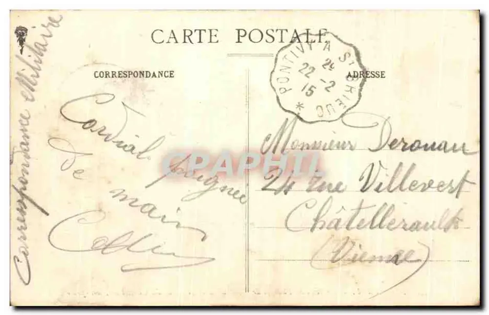 Grab von Philippe de Montauban und Anne du Chastellier — Ploermel — Verlag: H. Léonard, n°24 - Rückseite