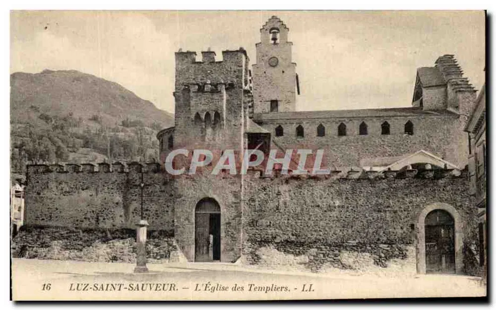 Luz-Saint-Sauveur — Ansicht der Templerkirche — n°16 - Vorderseite