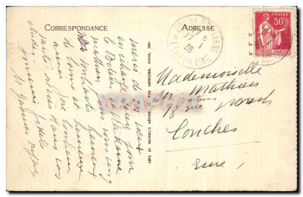 Saint-Sauveur — Le Pont Napoléon — éditeur LL, n°11 - Verso