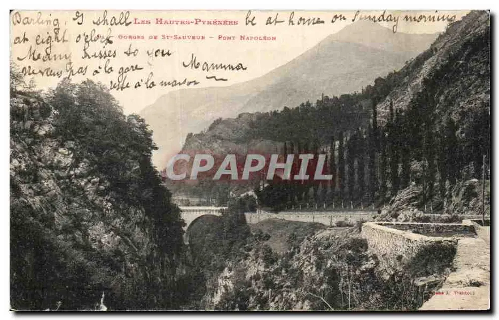 Gorges de St-Sauveur — Pont Napoléon — Éditeur : Irma A. Trandoni - Vorderseite