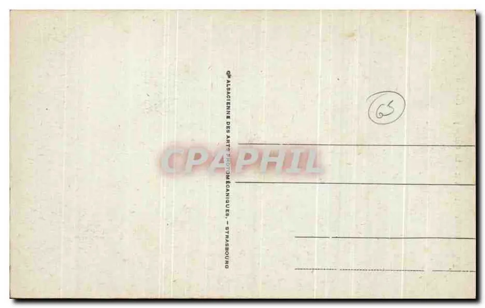 St SAUVEUR - Die Schlucht nahe Porte d'Espagne — Verleger: Opalasciennne des Art Photographiques, Straßburg, Nr. 13 - Rückseite