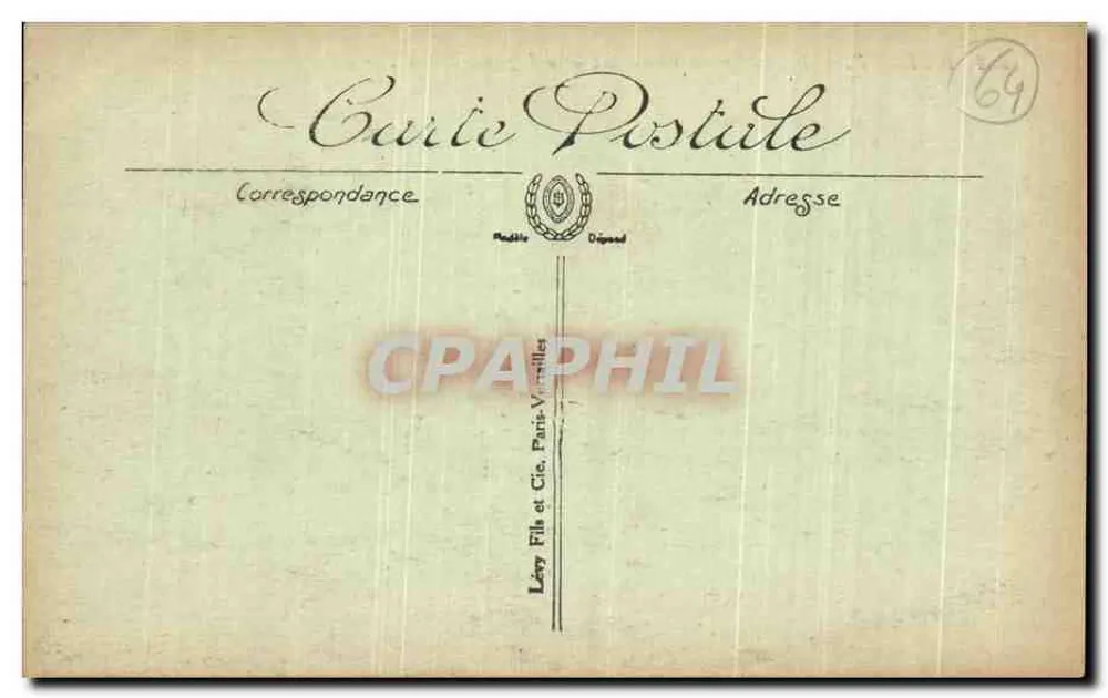 Biarritz — Die Rochers de Gamarritz und die Loge des Theaters — Lévy Fils et Cie, Paris-Viramilles, n°206 - Rückseite