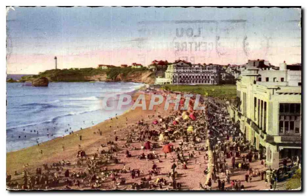 Biarritz — A Grande Praia — Cie des Arts Photomécaniques, n°349 - Frente