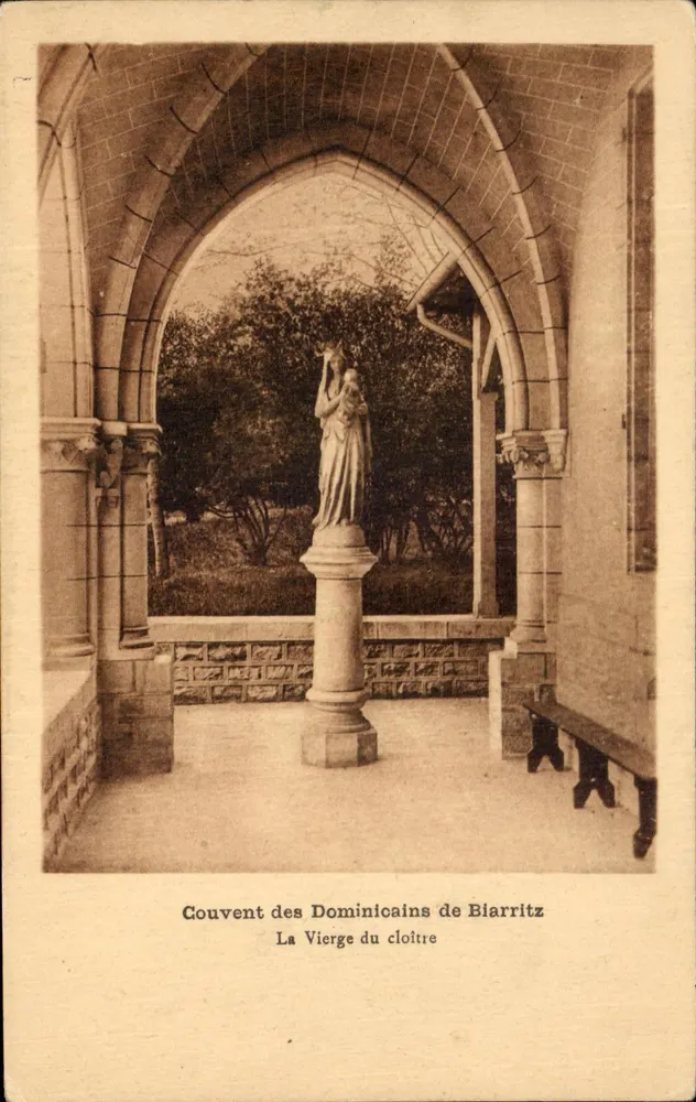 Kloster der Dominikaner in Biarritz — Die Jungfrau des Klausurhofes — unbekannter Verlag - Vorderseite