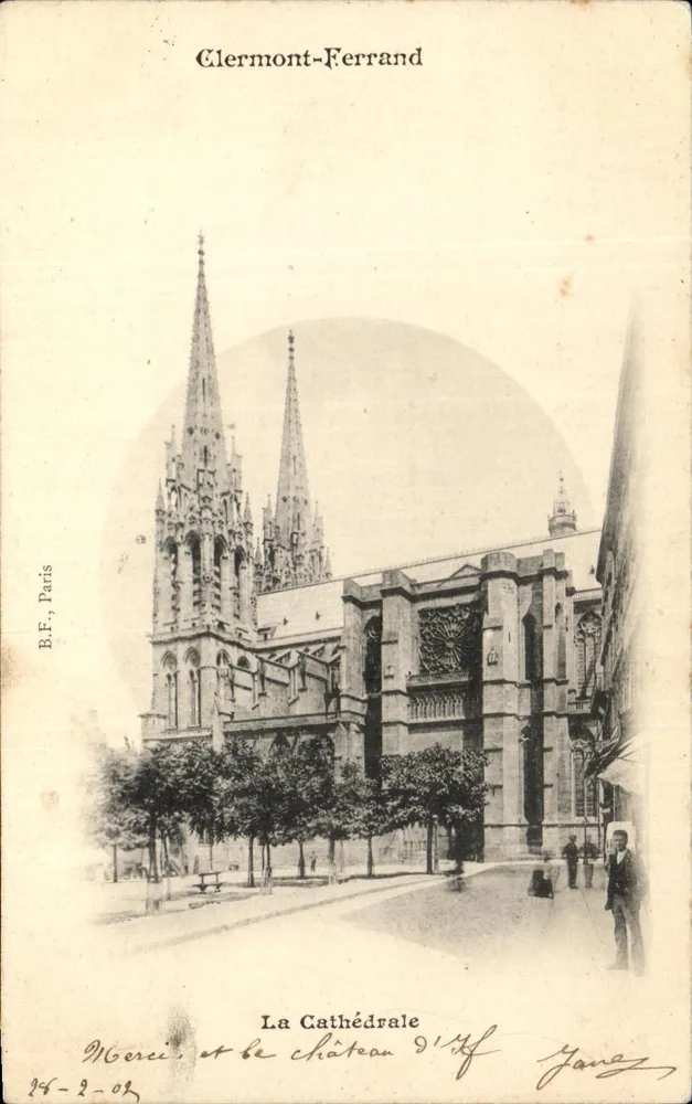 Clermont-Ferrand — A Catedral e o Castelo d'If — B.F., Paris - Frente