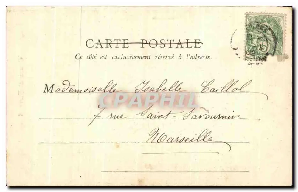 Clermont-Ferrand — A Catedral e o Castelo d'If — B.F., Paris - Verso