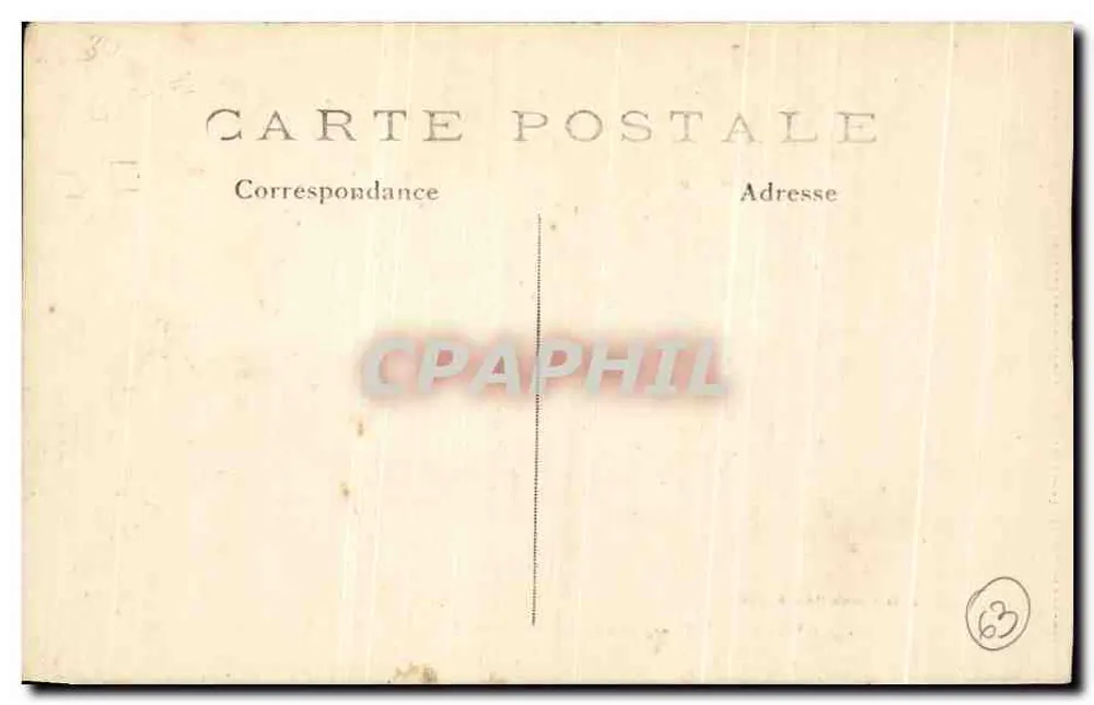 Die Schwalbe, Paris — Versteinerte Figuren — Clermont-Ferrand (P.-de-D.) - Rückseite