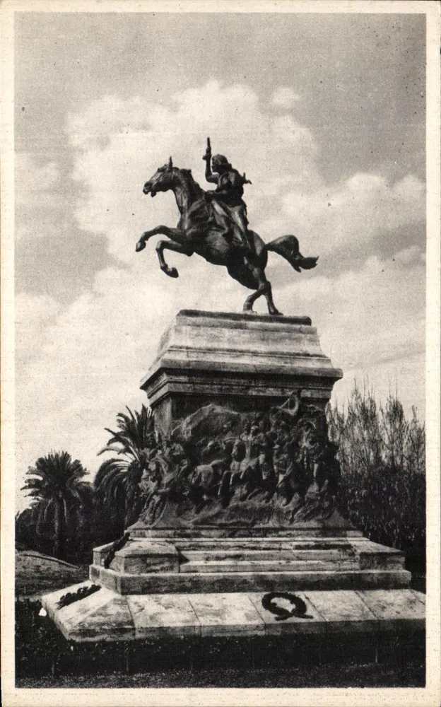 Denkmal für Anita Garibaldi — Rom — Verlag Becanu, Seriennummer nicht sichtbar - Vorderseite