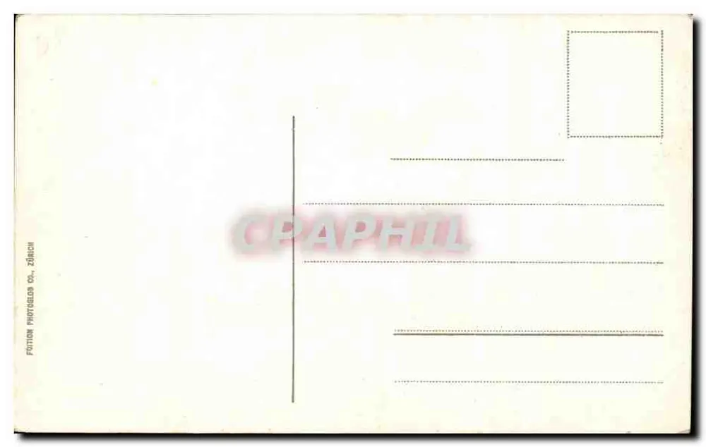 Lugano - Quai und Mt. San Salvatore — Verlag Fution Photogélob, Zürich, Nr. 2416 - Rückseite